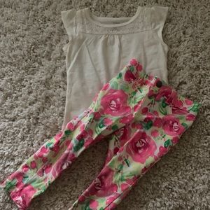 2T top and pants girls